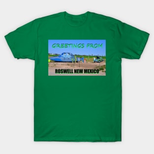 Greetings from Roswell custom card work A T-Shirt